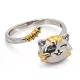  CUTE CAT - anello antistress in argento