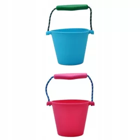    Barile di sabbia in silicone giocattolo per sabbia da 2 pezzi per secchiello da spiaggia per bambini
