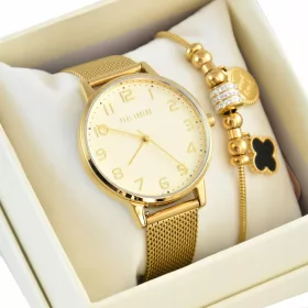    Set orologio da donna Paul Lorens ELNINO NUMERI GRANDI + bracciale Pacific