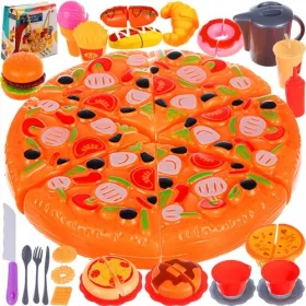   Pizza da affettare in Velcro Coltello Accessori Hot-Dog Fast Food Patatine fritte Burger