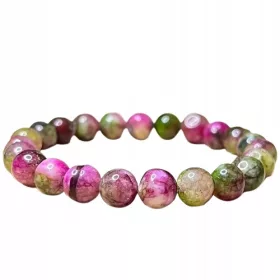    BRACCIALE - PROTEZIONE DELLA FELICITÀ - TORMALINA ANGURIA - PIETRE NATURALI
