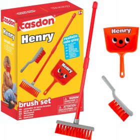    SET PULIZIA PICCOLO HENRY SPAZZOLA ROSSA CON CRUSCOTTO CASDON 3+