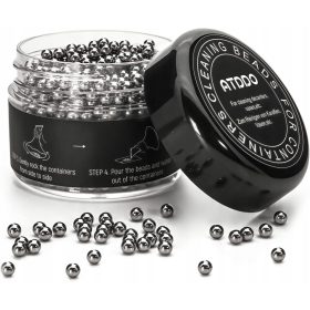    1000 pezzi. SFERE PER LA PULIZIA DI CARAFFE, BOTTIGLIE, VASI, ACCIAIO INOX