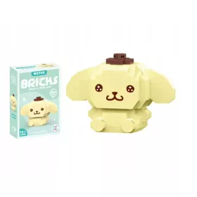    Hello Kitty Sanrio Blocks Pompompurin Kitten Figurine Giallo 234 pezzi