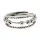  ANELLO IN ARGENTO sfere mobili - acciaio chirurgico, gioielli in regalo