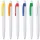  PENNE IN PLASTICA con stampa colorata, scritta, logo pubblicitario aziendale, 100 pz.