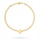 BELLISSIMO BRACCIALE A CUORE IN ORO 585 14k