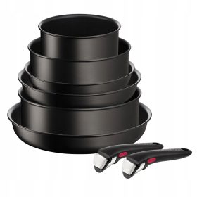   Set di Pentole TEFAL Ingenio Unlimited 8 pezzi in Alluminio con Rivestimento Titanium