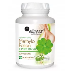   Aliness Methylo Folian 600 - Integratore di Folato per Gravidanza e Salute Generale, 100 Capsule