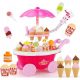  CARRELLO NEGOZIO GELATERIA PASTICCERIA SUONO LED 39 ELEMENTI PER BAMBINI