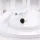  Anello asimmetrico realizzato in acciaio anallergico con resina epossidica nera
