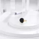  Anello asimmetrico realizzato in acciaio anallergico con resina epossidica nera