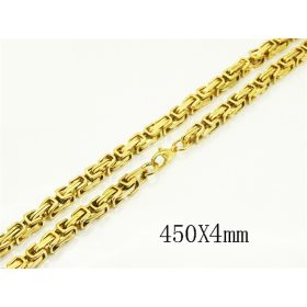    Catena da uomo in acciaio chirurgico, trama in oro reale, 45 cm, 4 mm, nuova