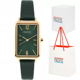   Orologio da donna PACIFIC con cinturino in pelle - sottile, femminile + INCISIONE