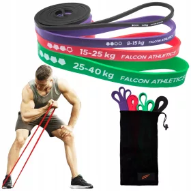    EXERCISE RESISTANCE BANDS fasce di resistenza per esercizi EXERCISE RESISTANCE BANDS set di 4 fasce FORTI