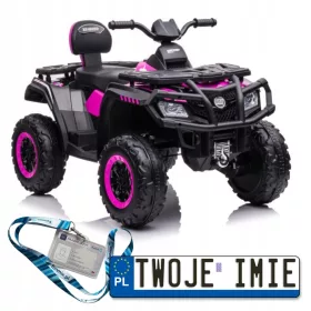    VEICOLO QUAD CON BATTERIA S615 24V PER BAMBINI 4X80W RADIO ECO PELLE EVA LED