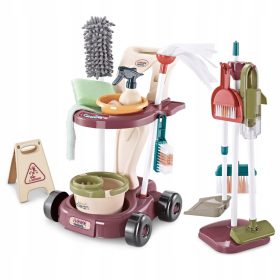    SET PULIZIA per bambini CARRELLO GRANDE MOP ASPIRAPOLVERE SPRAY AD ACQUA