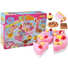    Impostare il dessert per il taglio della torta della festa di compleanno