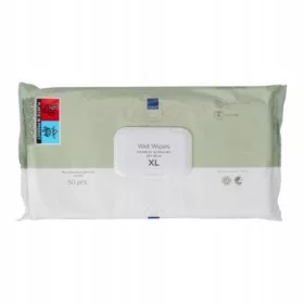    Salviette igieniche senza profumazione Abena salviette umidificate, veli grandi. 50 pz.
