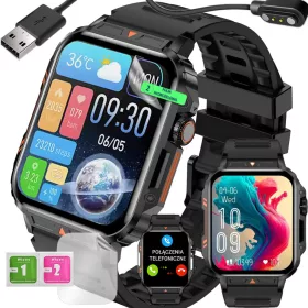   SMART WATCH DA UOMO CHIAMATA BLUETOOTH MENU PL BATTERIA POTENTE