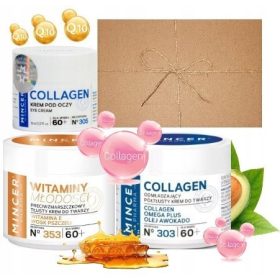   Set di Creme Anti-Età Mincer Pharma 60+ con Collagene: Ideale per Regalo