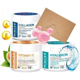   Set di Creme Anti-Età 70+ Mincer Pharma con Collagene e Acido Ialuronico