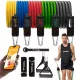  BANDE DI RESISTENZA EXPANDER per Esercizi SET DA 5 FASCE FITNESS 100 kg + EBOOK