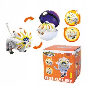    Clip Pokeball + Figurina pieghevole Pokemon GO SOLGALEO GIOCATTOLO PER BAMBINI