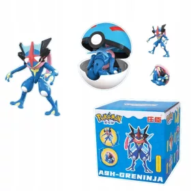    Clip Pokeball + Figura pieghevole Pokemon GO ASH-GRENINJA GIOCATTOLO PER BAMBINI