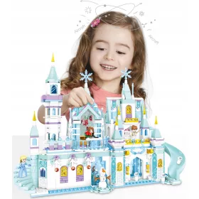    Blocchi Frozen ELZA Castello di cristallo Palazzo di ghiaccio Elsa Anna Olaf