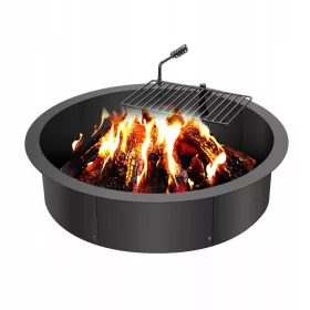    VEVOR Braciere 885x885x334MM Anello per fuoco per giardino terrazza