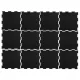  Set puzzle in gomma da 12 pezzi, tappetino per attrezzature sportive e allenamento