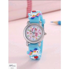  Ze0018 Orologio per bambini unicorno azzurro