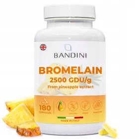   Bromelaina di Alta Qualità da Bandini Pharma - 500 mg per Capsula Supporta la Digestione e il Microcircolo