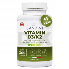   Integratore Vitaminico D3 + K2 di Alta Qualità - Bandini Pharma, Made in Italy