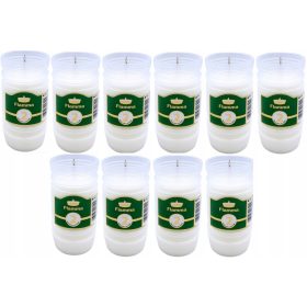   10 x Candele Paraffinate per Lumino da Cimitero Flamma 2 - Durata 36-48h