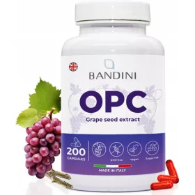   Integratore di Estratto di Semi d'Uva Bandini Pharma - Ricco di OPC e Vitamina C