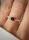  Anello elastico con tormalina nera e cristallo di rocca