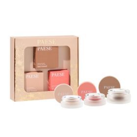    PAESE Warm Contouring Set: Blush + Illuminante + Terra abbronzante