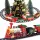  Treno di Natale, luci, suoni, CODA, binari, Locomotiva + 4 vagoni