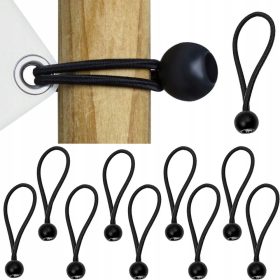   Kit di 10 Elastici con Pallina per il Fissaggio di Teli e Banner