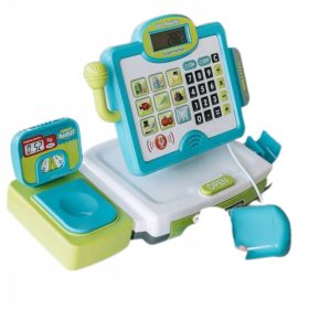   Registratore di cassa per bambini con microfono, scanner, bilancia, accessori FREEON