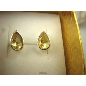    944 MERAVIGLIOSO LUX Orecchini pendenti Stud ORO CITRINI Argento 925 Diabete