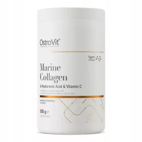   Collagene Marino con Acido Ialuronico e Vitamina C - Gusto Mango e Ananas 500g