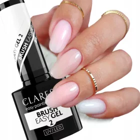    Claresa Gel in flacone con pennello Brush easy gel 2 lattiginoso