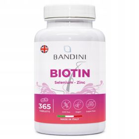   Biotina ad Alta Potenza con Zinco e Selenio per Capelli e Unghie - Bandini Pharma
