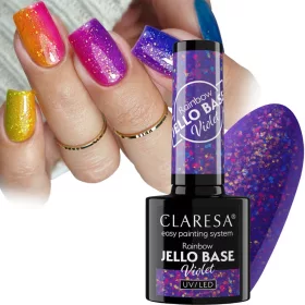    Claresa Rainbow Jello Base 5g Viola prugna scuro viola con lamina