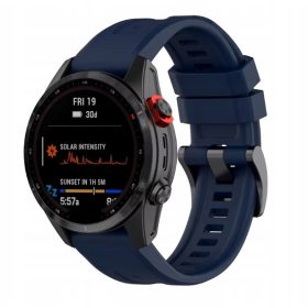    CINTURINO 26 MM QUICK FIT GARMIN FENIX 7X PRO 6X 5X ENDURO 2 EPIX 51 BLU MARINO