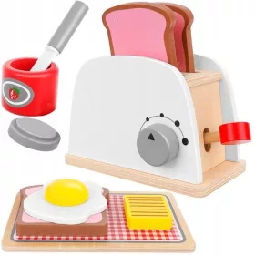    Set tostapane in legno + accessori con accessori come regalo per i bambini