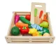  FRUTTA VERDURA IN LEGNO DA TAGLIARE + SCATOLA 17 pz